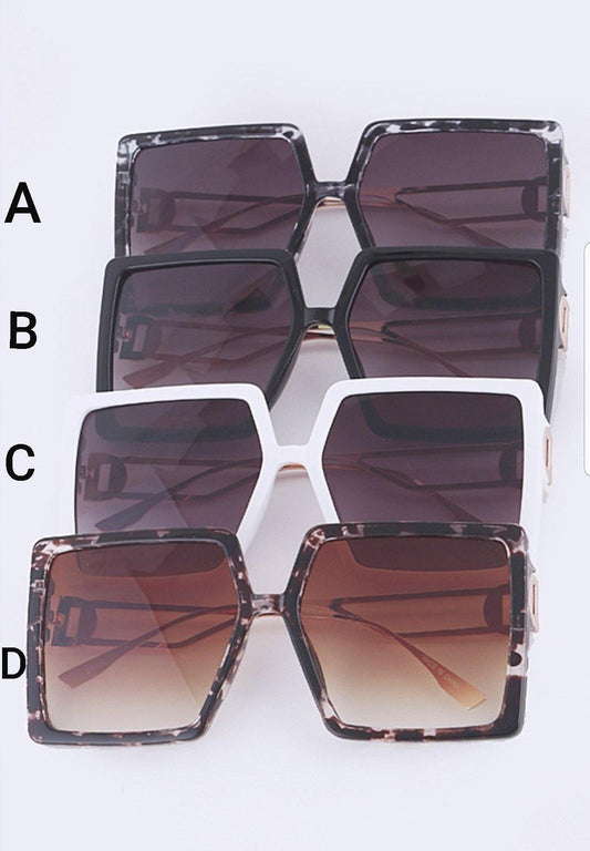 Oversize Square Sunglasses - Simply Divine by Nicole