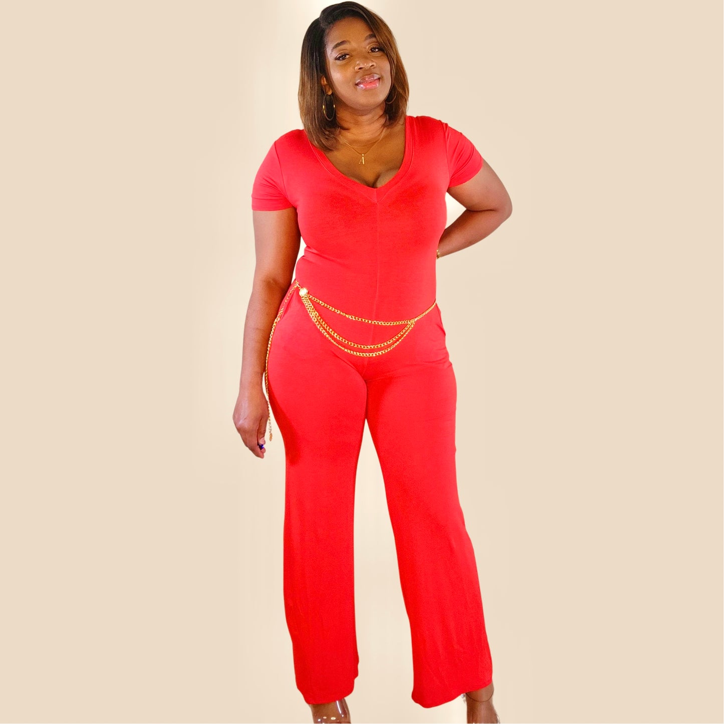 Red Giving Life Jumpsuit