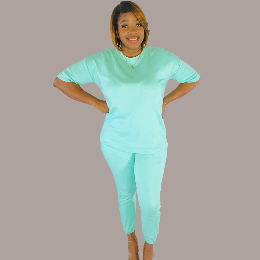 Thee Mint Luxe Jogger Set